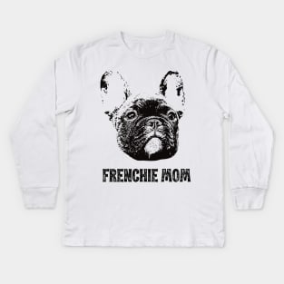 Frenchie Mom French Bulldog Kids Long Sleeve T-Shirt